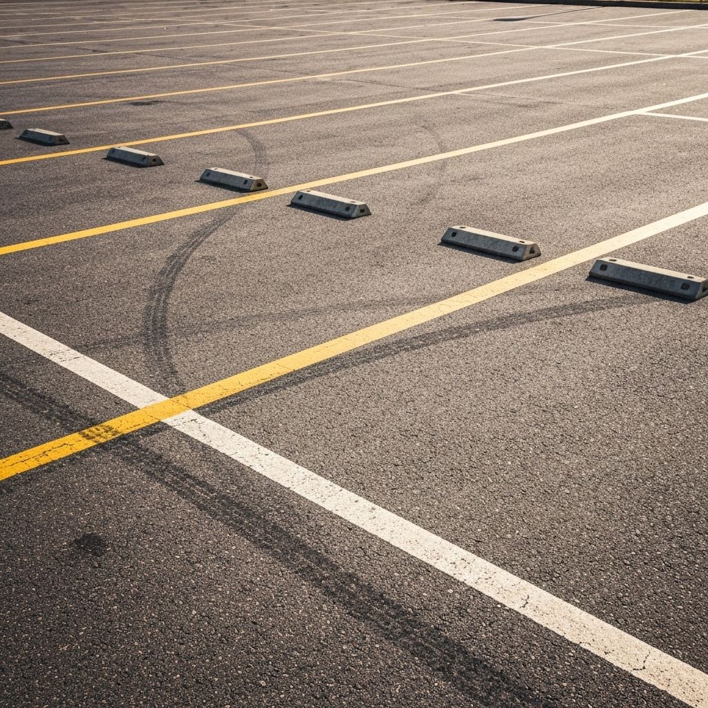 Car Park Line Marking - Before