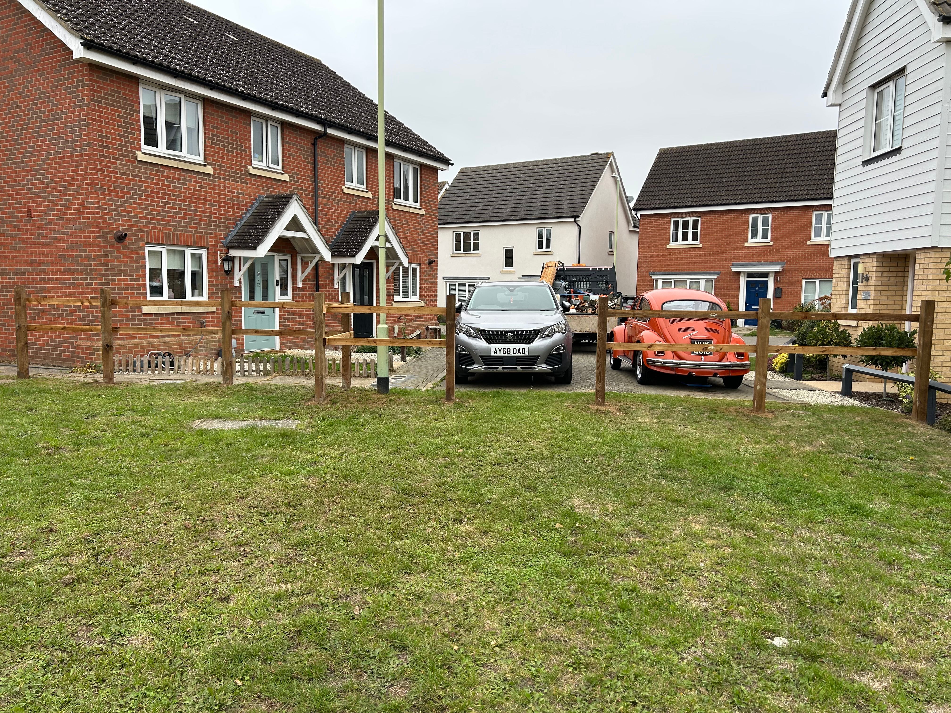 New fence after professional installation